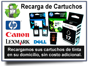 recarga de cartuchos de tinta para impresoras